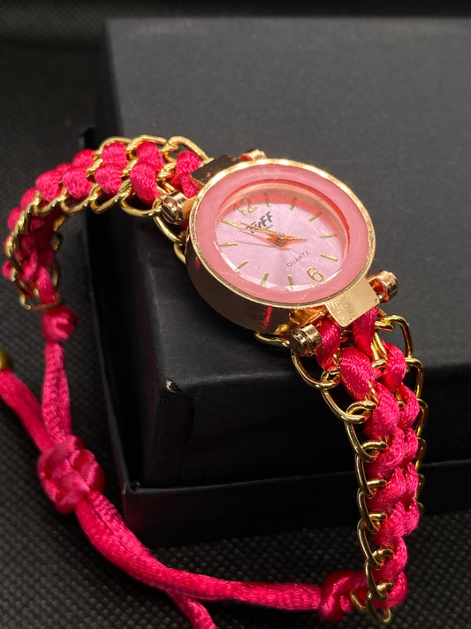 Analog Handmade Braided Bracelet Watch